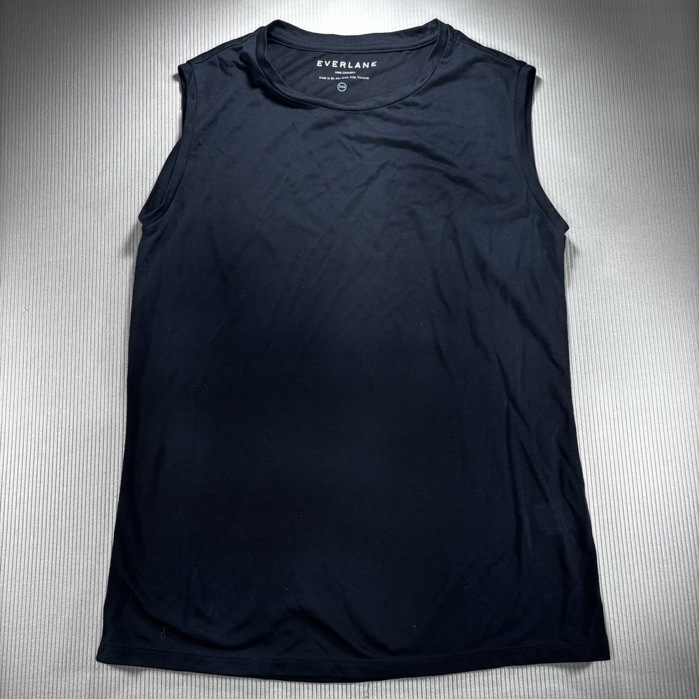 Everlane Boyfriend Tank Top Women's Black Size XXS Soft, Yoga, Exercise